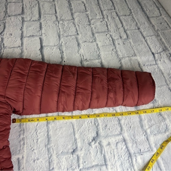 Love tree Sherpa lined puffer jacket size large, dusty rose color, hooded jacket - Picture 8 of 9